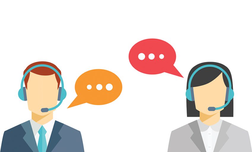 Infographic of Call Centers A cartoon illustration of call center agents