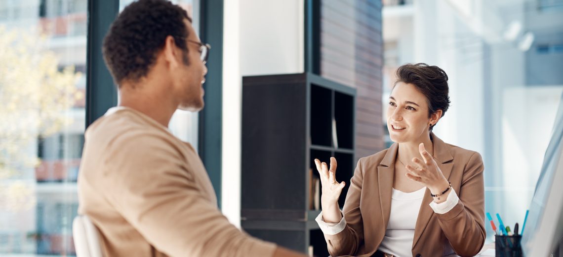 A Results Coach mentoring her Employee