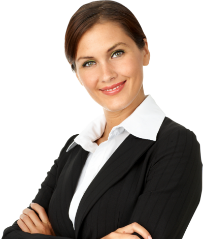 Professional Female Call Center Employee Engaging Call Center female crossing arms