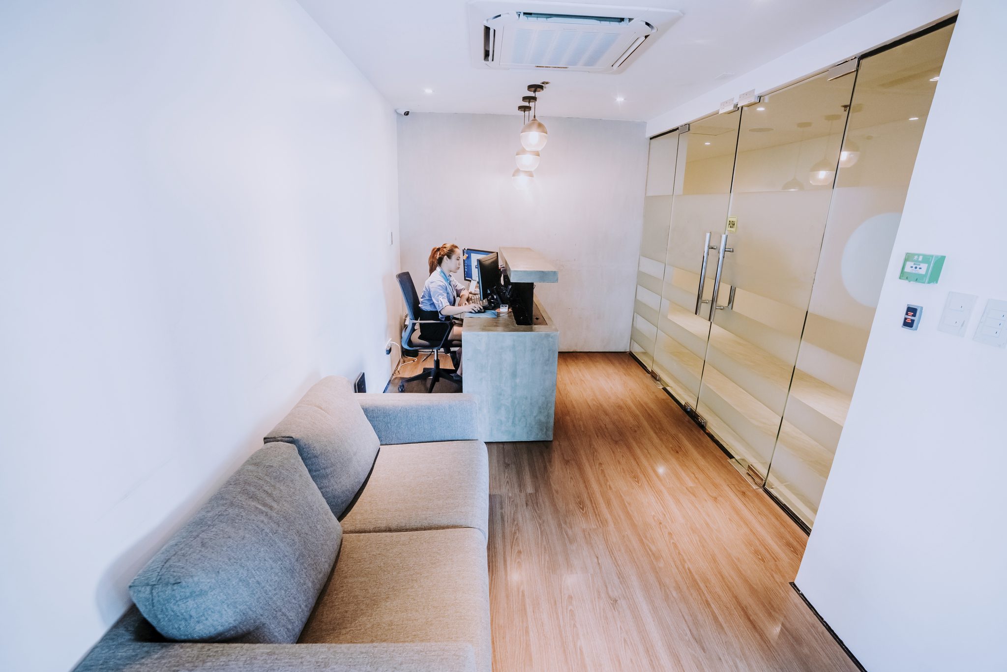 front desk of an outsourcing company